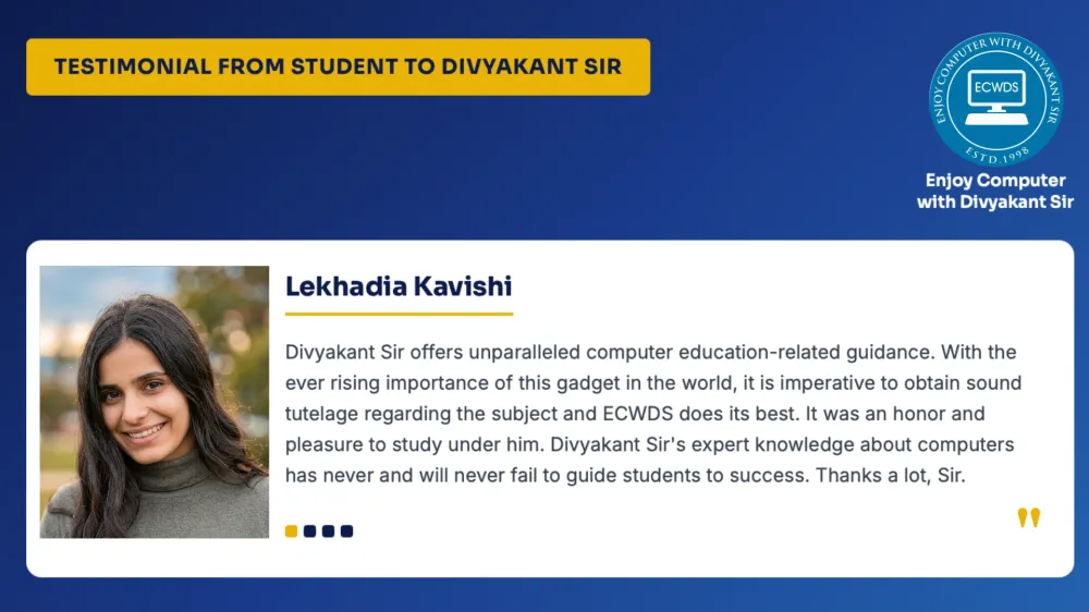 Reviews - best-computer-classes-surat-learning-experience-feedback-note-surat
