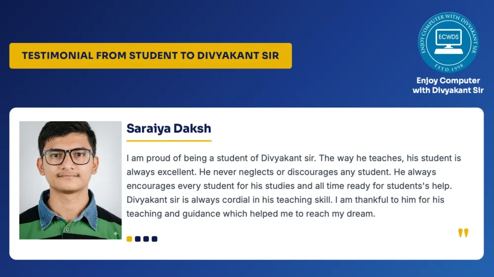 Reviews - best-computer-tuition-surat-student-testimonial-parent-appreciation-citylight-surat
