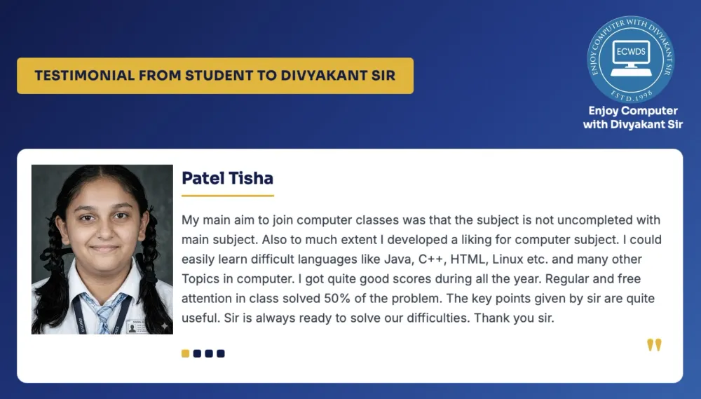 Reviews - computer-coaching-surat-review-highlight-coaching-response-citylight-surat