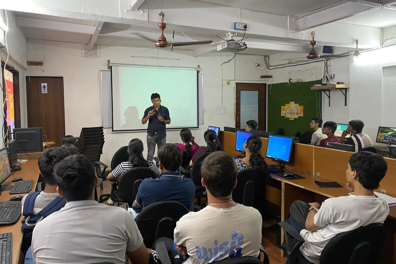 Study Ambience: Focused study and practical learning in Citylight at ECWDS computer classes, Surat